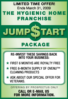 Special Offer For New The Hygienic Home Franchisees
